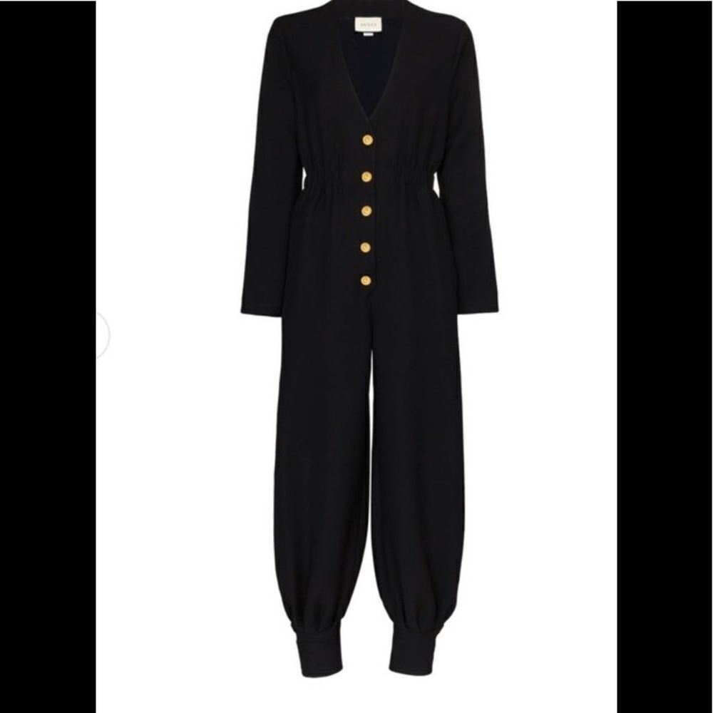 Gucci V-Neck Jumpsuit 